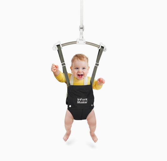 Infant Master Baby Doorway Jumpers, Sturdy Johnny Jumper Adjustable 10.8"-23.6" Strap, Soft Baby Johnny Bouncer w/Seat Bag, Protable Doorway Jumper and Boucer for Baby, Ideal Gift for Infant